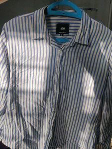 Striped Button-Up Shirt