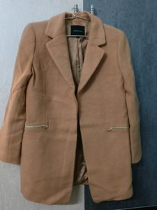 Beige Over Coat With Two Pockets