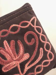 Embroidered Coin Pouch