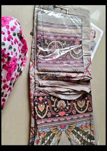 2 patchwork unstitched dress Material