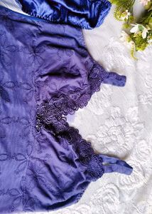 lace detail embroidery Floral Camisole &amp; Panty Set