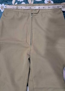 Khaki Straight Leg Pants