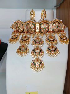 Gold Plated Rajwadi Jewellery Set