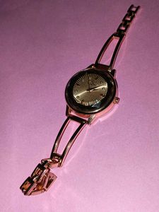 Rose/pink gold watch