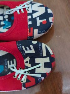 Red 'Heat Wave' Ballet Flats