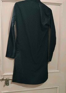 Black Texture Kurta