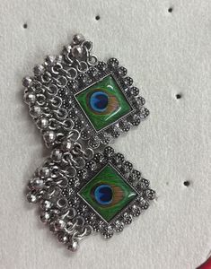 Peacock Feather Earrings