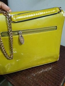 Olive Green Chain Crossbody Bag