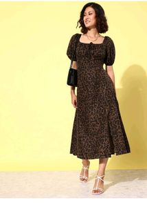 Leopard Print Dress, never worn, with tags