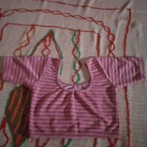 Pink Striped Blouse