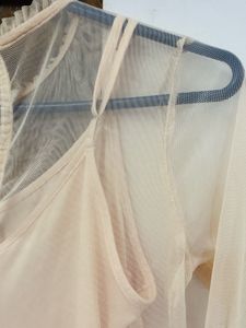 A net mini dress