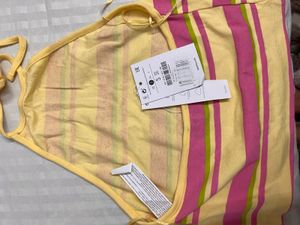 Striped Halter Crop Top