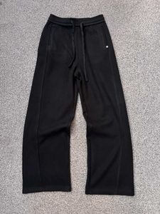 Black Wide-Leg Sweatpants