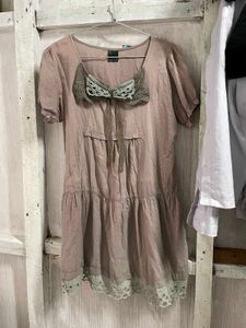 Bohemian Tiered Lace Trim Dress