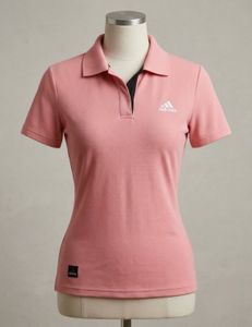 Adidas Women's Pink Polo Shirt