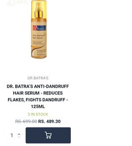 Dr.Batra's Anti Dandruff Hair Serum Hairs Spray