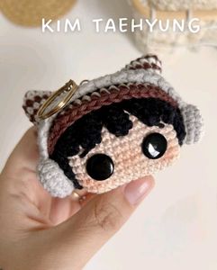 Handmade Crocheted Keychain Charm