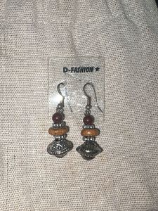 Boho Beaded Drop Earrings