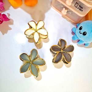 Set of 6 Cute Flower Hair Claw Clips