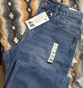 H&amp;M Wide Leg Denim Jeans