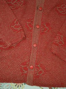 Cozy Rose Pattern Cardigan