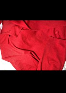 Red Co-ord Set - Cropped Blazer &amp; Trousers