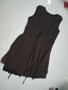 Chic Polka Dot Sleeveless Dress