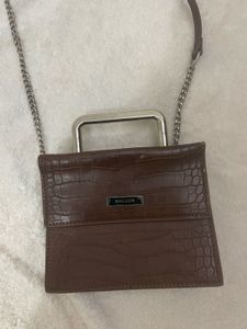 RHESON Croc Embossed Top Handle Bag