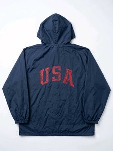 Navy Blue Anorak Jacket waterproof