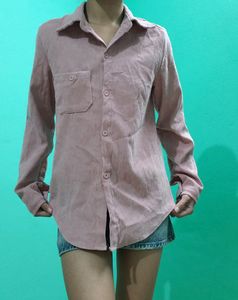 Courdoy Dusty Rose Shirt For Women