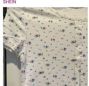 White Floral Crop Top