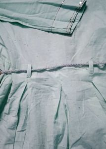 Embroidered Teal Kurta