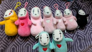 1 piece No-Face Plush Bag Charm