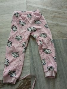 Cute Pink Fluffy Pajama Pants