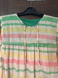 New Ladies Green Layered Top