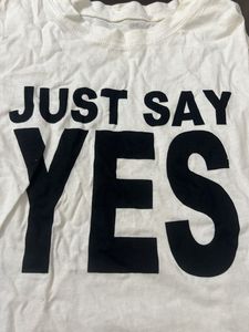 Just Say Yes Graphic Tank
