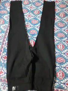 Black Skinny Fit Pants with Embellishments
