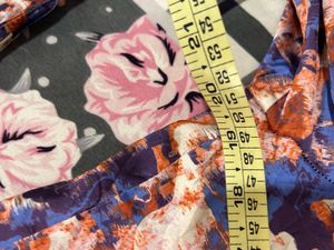 Abstract Print Button-Up Shirt