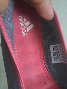 Adidas Grey &amp; Pink Slip-On Flats