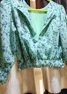 Chic Floral Print Mini Dress