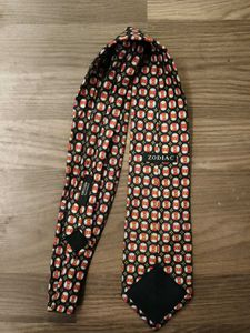 Patterned Branded Tie