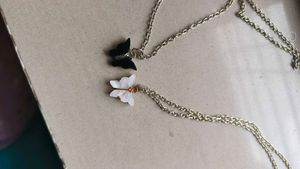 Butterfly  Necklaces Set with 2 free penden