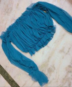 Sea Green Crop Top For Girl Or Woman 30 Bust