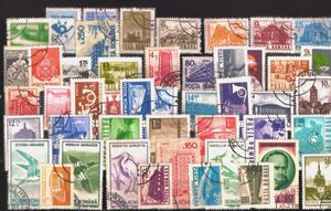 50 Vintage 1970s ROMANIA Postage Stamps