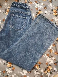 Women's Blue Wide Leg Jeans
