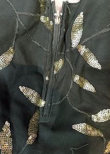 Nyra party wear Black &amp; Gold Embellished Dress