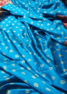 New Art Silk Saree With Running Blouse Piece