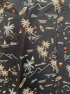 Men's Tropical Print Short Sleeve Shirt