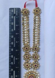 Elegant Pearl and Stone Necklace Set. for all God