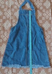 Cute Denim Pinafore Dress